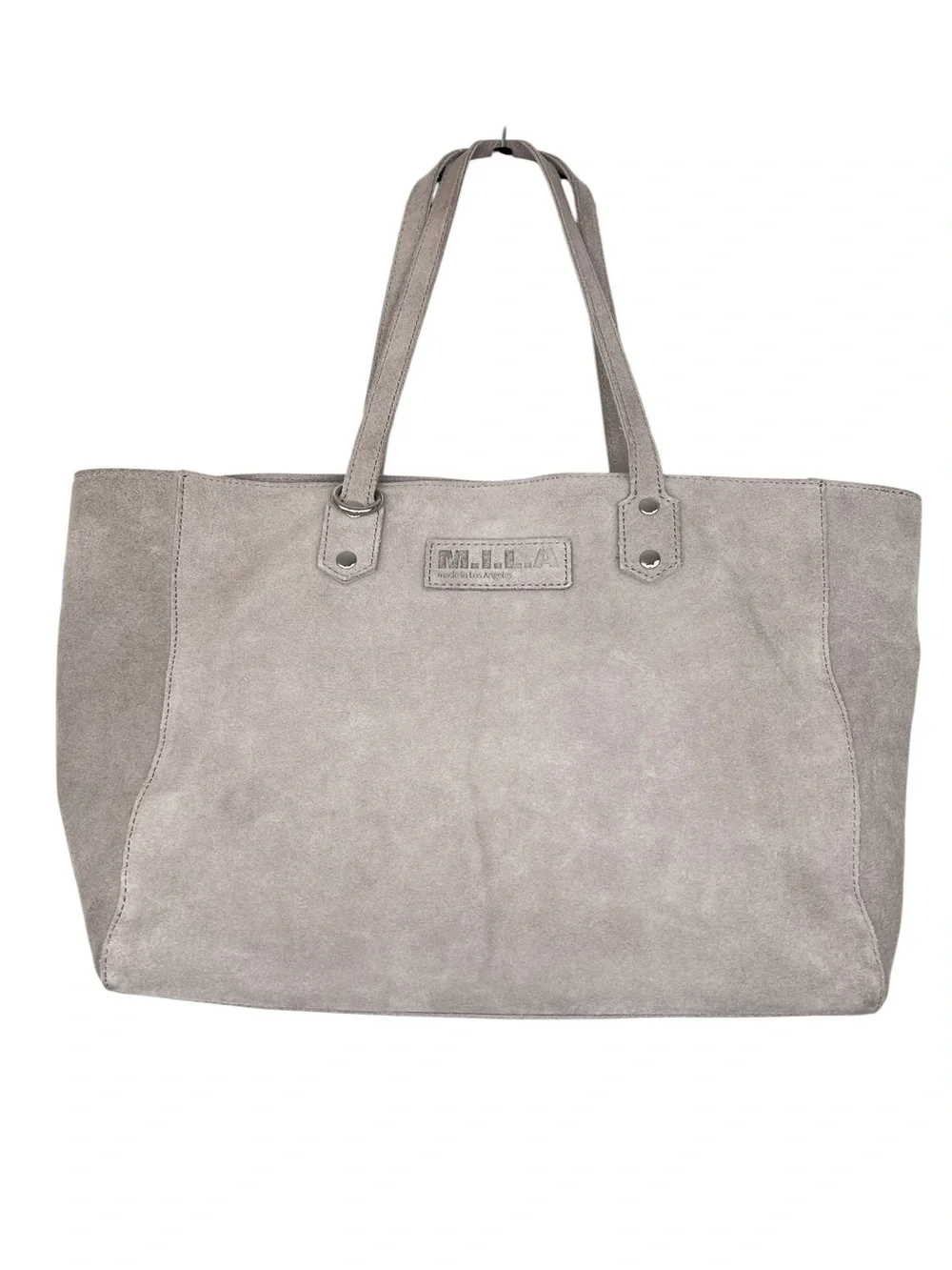 M.I.L.A. Luxe Bag | Suede | Taupe Beige | Tote Shoulder Bag Modern Boho Luxury